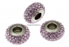 Swarovski, becharmed pave light amethyst mauve, 13.5mm - x1