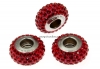 Swarovski, becharmed pave indian siam shining red, 13.5mm - x1