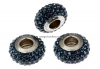 Swarovski, becharmed pave montana navy blue, 13.5mm - x1