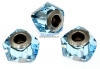 Swarovski, becharmed helix aquamarine, 14mm - x1