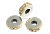 Swarovski, becharmed rondelle golden shadow, 13mm - x1