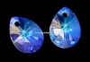 Swarovski, pandantiv picatura, blue aurore boreale, 12mm - x2