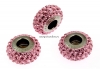 Swarovski, becharmed pave light rose-rose, 13.5mm - x1