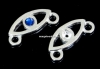 Link evil eye argint 925, 14.5mm - x1