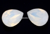 Swarovski, fancy picatura, white opal, 8x6mm - x2