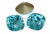 Swarovski, fancy square, light turquoise, 10mm - x1