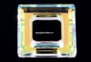 Swarovski, pandantiv square ring, aurore boreale, 20mm - x1