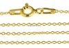 Lant zale ovale, argint 925 placat cu aur, 50cm - x1