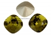 Swarovski, fancy square, khaki, 10mm - x1