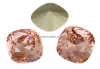 Swarovski, fancy square, vintage rose, 12mm - x1