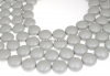 Perle Swarovski disc, pastel grey pearl, 12mm - x4