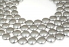 Perle Swarovski disc, light grey pearl, 12mm - x4