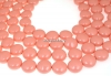 Perle Swarovski disc, pink coral pearl, 12mm - x4