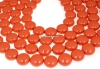 Perle Swarovski disc, coral pearl, 12mm - x4