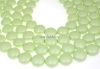Perle Swarovski disc, pastel green pearl, 12mm - x4