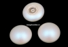 Swarovski, cabochon. perla cristal, pearlescent white, 10mm - x2