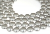 Perle Swarovski disc, light grey pearl, 14mm - x4