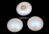 Swarovski, cabochon perla cristal, pearlescent white, 8mm - x2