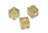 Swarovski, margele cub, light grey opal, 4mm - x2