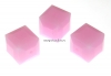 Swarovski, margele cub, rose alabaster, 8mm - x1
