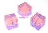 Swarovski, margele cub, rose water opal, 6mm - x2