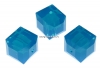 Swarovski, margele cub, caribbean blue opal, 4mm - x2