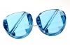 Swarovski, margele twist, aquamarine, 14mm - x1