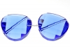Swarovski, margele twist, sapphire, 18mm - x1