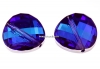 Swarovski, margele twist, bermuda blue, 14mm - x1