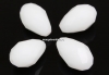 Swarovski, margele picatura, white alabaster, 10.5mm - x2