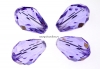 Swarovski, margele picatura, violet, 10.5mm - x2
