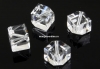 Swarovski, margele cub, crystal, 6mm - x1