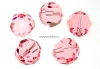Swarovski, margele rotund fatetat, light rose, 4mm - x10