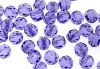 Swarovski, margele rotund fatetat, tanzanite, 4mm - x10