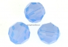 Swarovski, margele rotund fatetat, air blue opal, 4mm - x10