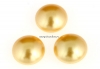 Swarovski, cabochon perla cristal, gold pearl, 16mm - x1