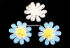 Link floare emailata argint 925, 12mm  - x1