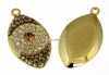 Swarovski, pand. pave placat cu aur, 23mm - x1