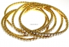 Bratara Swarovski 1088 aurore boreale, placata cu aur, 18cm - x1