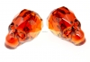 Swarovski, margele craniu, red magma, 15x13mm - x1