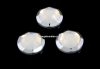 Swarovski, cabochon cristal hotfix, white opal, SS34 - x4