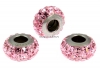 Swarovski, becharmed pave light rose, 12mm - x1