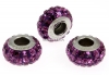 Swarovski, becharmed pave amethyst, 12mm - x1