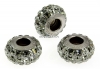 Swarovski, becharmed pave black diamond, 12mm - x1