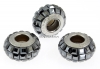 Swarovski, becharmed pave jet hematite, 12mm - x1
