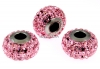 Swarovski, becharmed pave light rose, 15mm - x1