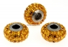 Swarovski, becharmed pave topaz, 15mm - x1