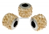 Swarovski, becharmed pave golden shadow, 11mm - x1