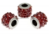 Swarovski, becharmed pave red magma, 11mm - x1