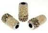 Swarovski, becharmed pave metallic light gold, 22mm - x1